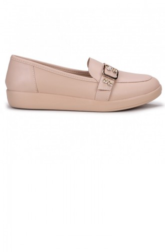 Beige Damen Ballerinas 21YBABWOGGO0067_P0003