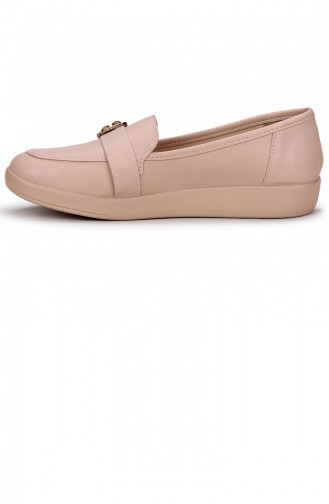 Beige Damen Ballerinas 21YBABWOGGO0067_P0003