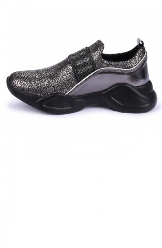 Woggo Pnt 306006 Günlük Taşlı Kadın Spor Ayakkabı Platin