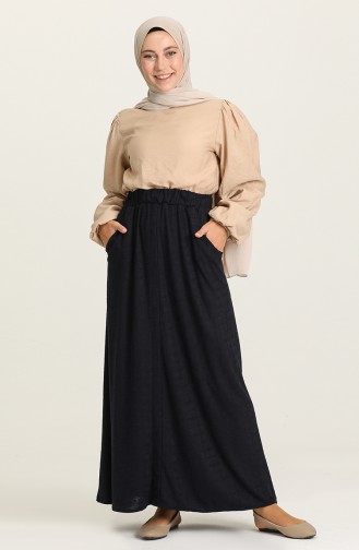 Navy Blue Skirt 2035-01