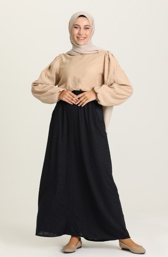 Navy Blue Skirt 2035-01