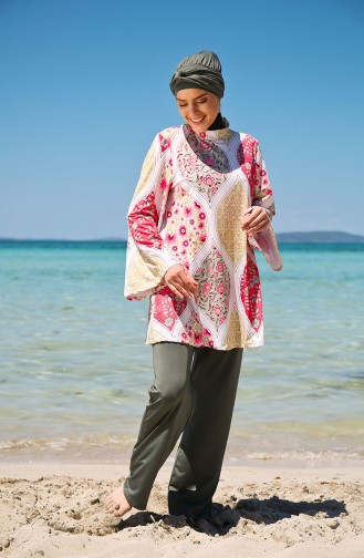 Maillot de Bain Hijab Khaki 99