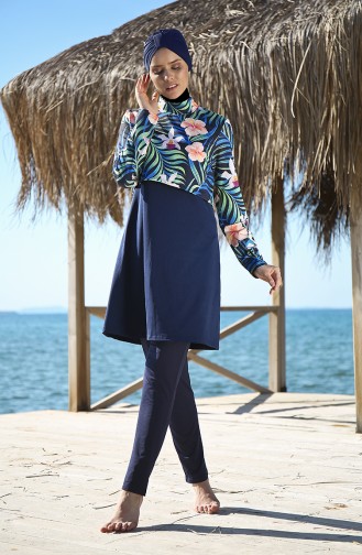 Navy Blue Swimsuit Hijab 102