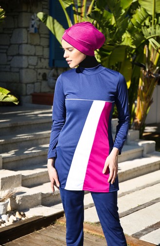 Maillot de Bain Hijab Bleu Marine 145