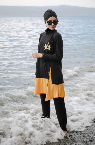 Black Swimsuit Hijab 1763