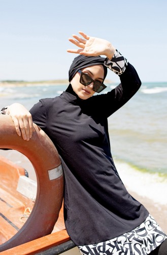 Maillot de Bain Hijab Noir 51