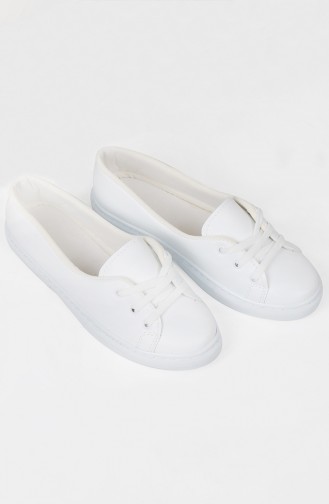 White Casual Shoes 0307-02