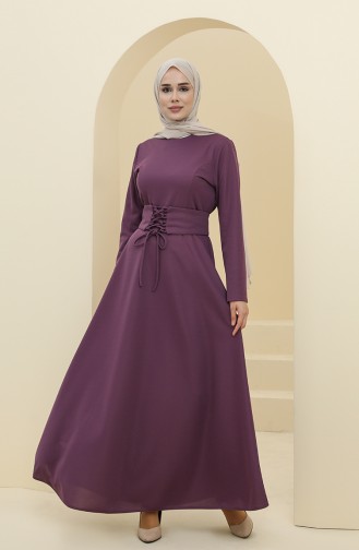 Purple Hijab Dress 5018-01
