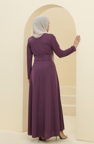 Lila Hijab Kleider 5018-01