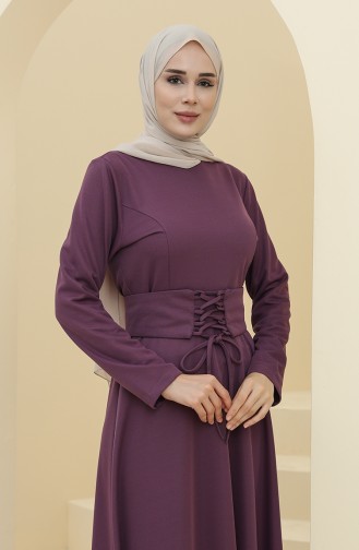 Robe Hijab Pourpre 5018-01