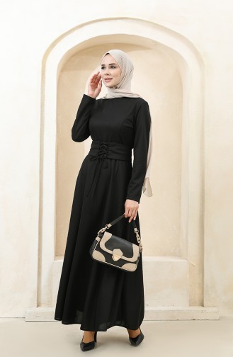 Black Hijab Dress 5018-03