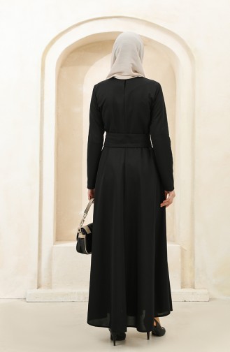 Black Hijab Dress 5018-03