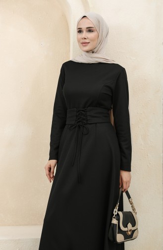 Black İslamitische Jurk 5018-03