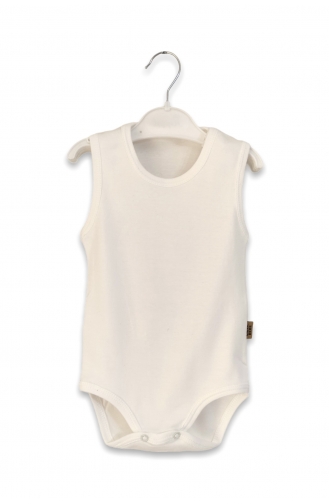 Cream Baby Bodysuit 2008-04
