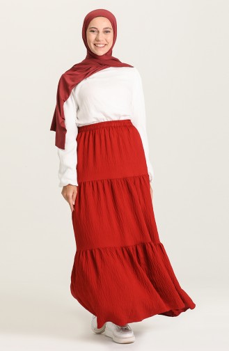 Claret Red Skirt 1020211ETK-07