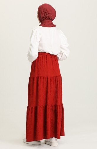 Claret Red Skirt 1020211ETK-07