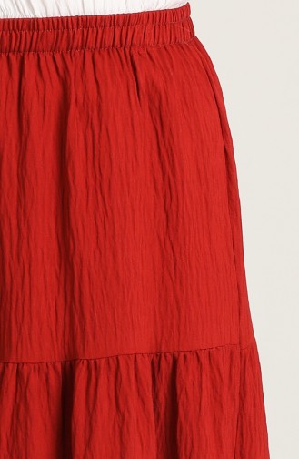 Claret Red Skirt 1020211ETK-07
