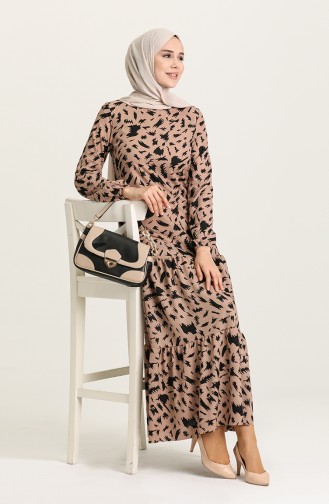 Mink Hijab Dress 15028A-01