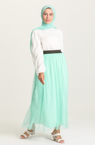 Mint Green Skirt 0070-06