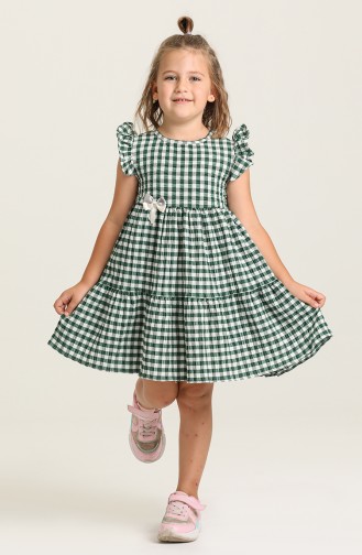 Robe Enfant Vert emeraude 5409-06