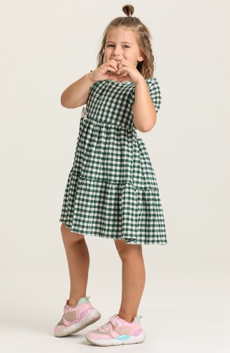 Robe Enfant Vert emeraude 5409-06