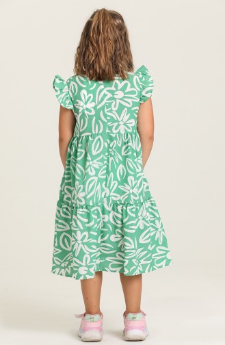 Green Children`s Dress 5410-03