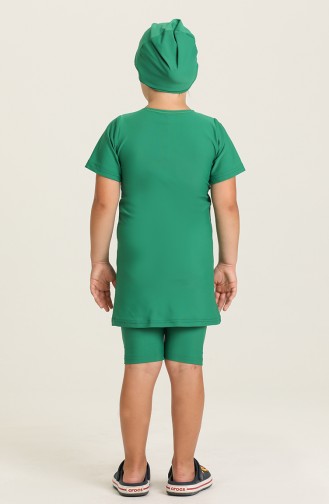 Green Swimsuit Hijab 0140-13