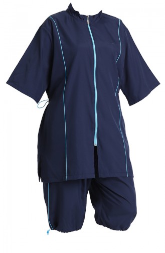 Navy Blue Swimsuit Hijab 212051-01