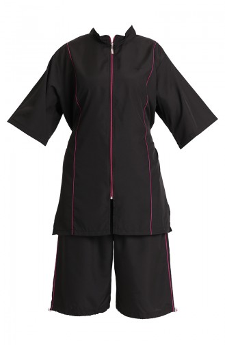 Maillot de Bain Hijab Noir 212051-02