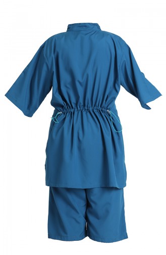 Oil Blue Swimsuit Hijab 212051-05