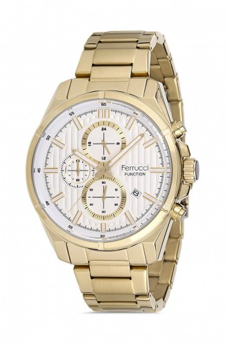 Golden Wrist Watch 1077