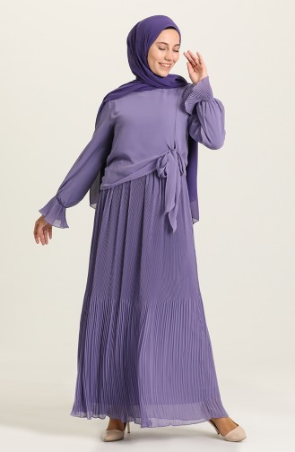 Lilac İslamitische Jurk 3032-03