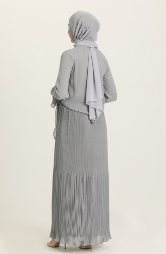 فستان رمادي 3032-05