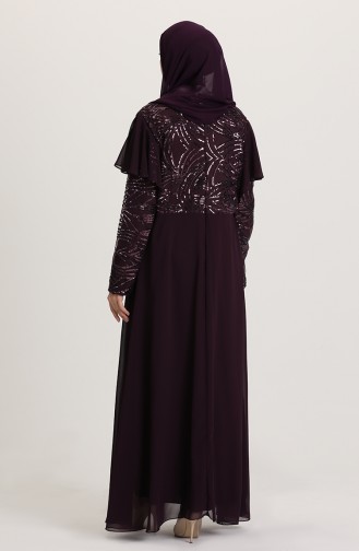 Habillé Hijab Pourpre 9388-04