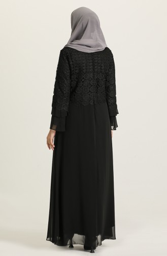 Habillé Hijab Noir 9396-03