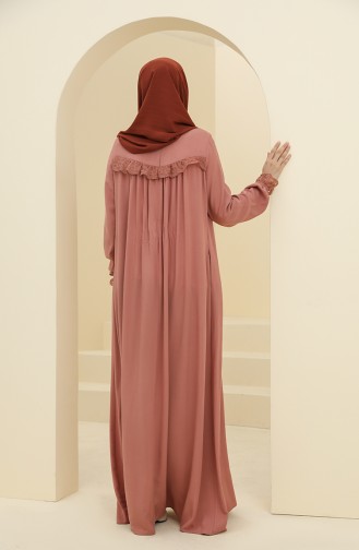 Dusty Rose Hijab Dress 8346-02
