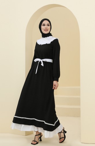 Robe Hijab Noir 8343-01