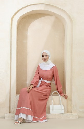 Dusty Rose İslamitische Jurk 8343-02