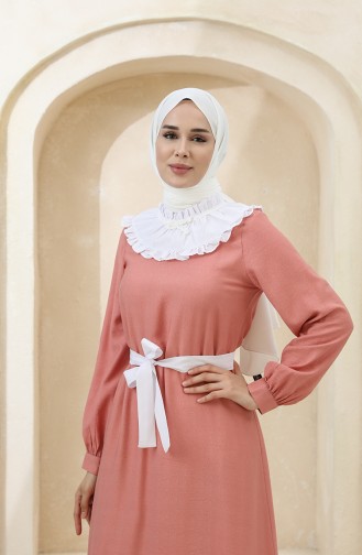 Dusty Rose Hijab Dress 8343-02