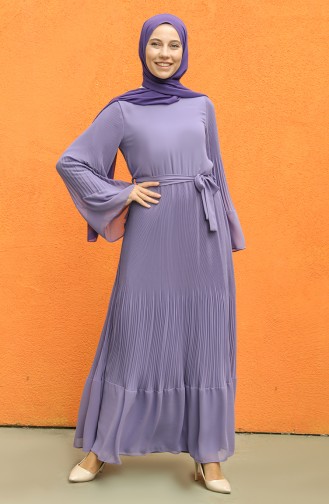 Violet Hijab Dress 3031-04