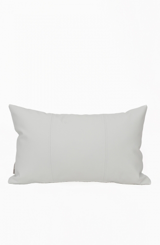 Housse de Coussin En Cuir 138-08 Blanc 138-08