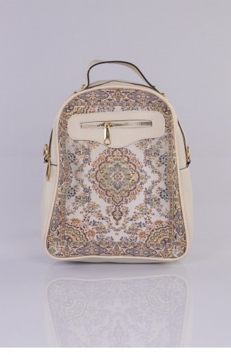 Cream Backpack 2906