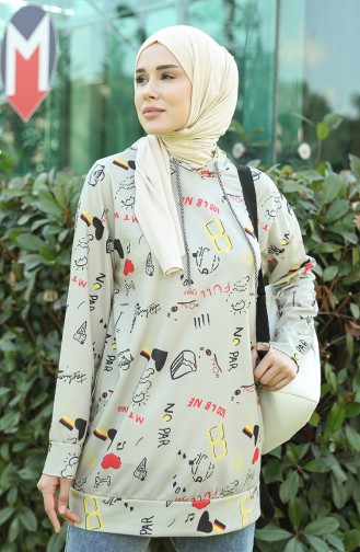 Sweatshirt Beige 5021O-03