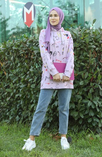 Lilac Sweatshirt 5021O-02