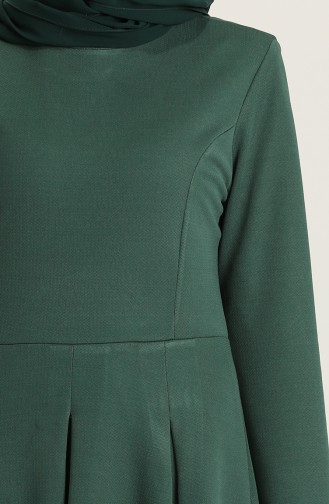 Smaragdgrün Hijab Kleider 5021-01