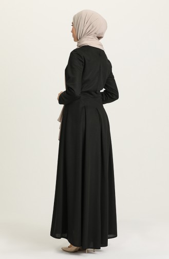 Robe Hijab Noir 5021-02