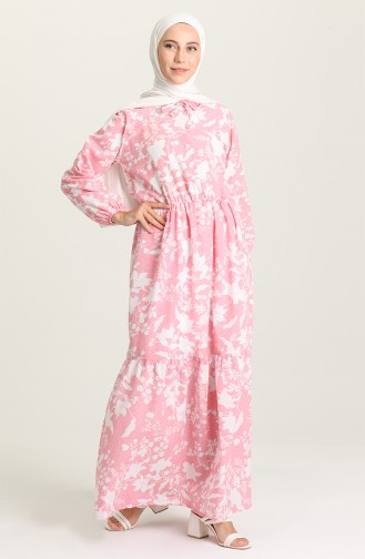 Powder Hijab Dress 5360A-01