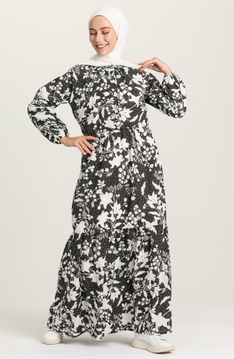 Black Hijab Dress 5360A-04
