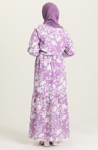 Violet Hijab Dress 5360A-05