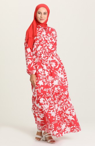 Robe Hijab Rouge 5360A-06